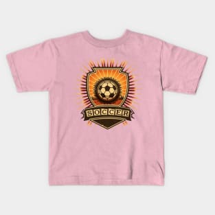 Vintage Soccer Sun Graphic for Men Women Teen Boys Girl Kids T-Shirt